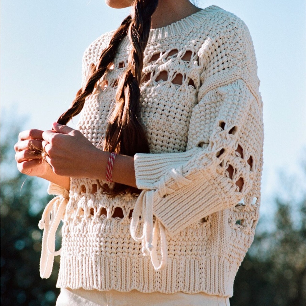 Zara Open Knit Sweater